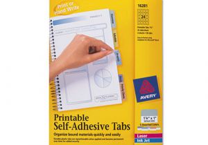 Avery Template 16281 Avery Printable Plastic Tabs with Repositionable Adhesive