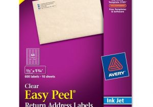 Avery Template 18695 Avery Easy Peel Mailing Label 18695
