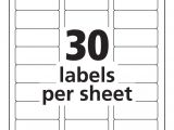 Avery Template 30 Labels Per Sheet 30 Labels Per Sheet Template Avery Templates Resume