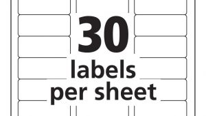 Avery Template 30 Labels Per Sheet 30 Labels Per Sheet Template Avery Templates Resume