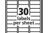 Avery Template 30 Labels Per Sheet Review Of Avery Easy Peel Address Labels for Inkjet Printers