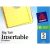 Avery Template 5 Tab Avery 5 Tab Clear Dividers Buff Paper Worksaver Big Tab