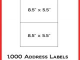 Avery Template 5126 Laser Ink Jet Labels 500 Sheets 8 1 2 Quot X 5 1 2 Quot Avery