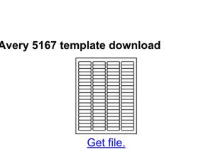 Avery Template 5167 Download Avery 5167 Template Word Templates Data