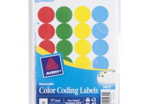 Avery Template 5472 Avery 5472 3 4 Quot assorted Colors Round Removable Write On