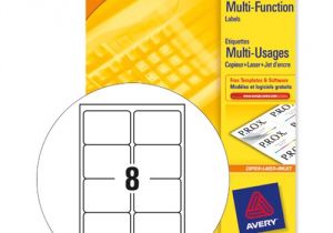 Avery Template 8 Per Page Avery 3427 Multi Function Labels 8 Per Sheet White 800