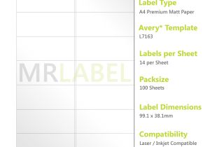 Avery Template 8 Per Page Avery Compatible A4 Self Adhesive Labels L7163 J8163 14