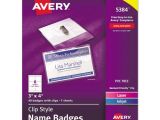 Avery Template for Name Badges Ave5384 Avery Badge Holder Kit W Laser Inkjet Insert Zuma