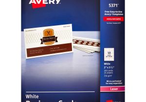 Avery Templates 5371 Business Cards Avery Business Card White 250 Count 5371 Jet Com