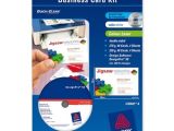 Avery Templates Business Cards 8 Per Sheet Avery Business Card Kit Laser with software and 8 Sheets