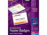 Avery Templates for Name Badges Avery 74459 Insertable Name Badge Kit White Quickship Com
