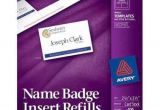 Avery Templates for Name Badges Avery Name Badge Insert Refills 2 1 4 Quot X 3 1 2 Quot 8up 50