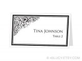 Avery Templates Place Cards Instant Download Avery Place Card Template ornamental