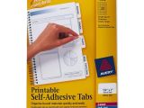 Avery Templates Tabs Avery Printable Tabs Self Adhesive White 80 Pk Ld