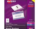 Avery Vertical Name Badge Template Avery 74461 Badge Holder Kit W Laser Inkjet Insert top