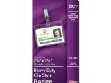 Avery Vertical Name Badge Template Avery Landscape Badge Holder with Clip Ave2921 Shoplet Com