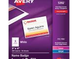 Avery Vertical Name Badge Template Avery Name Badge Insert Refill Ave5392 Supplygeeks Com