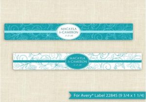 Avery Water Bottle Label Template Downloadable Water Bottle Label Template for by Karmakweddings