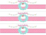 Avery Water Bottle Label Template Free Printable Birthday Calendar Cupcakes Hot Girls