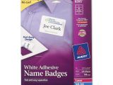 Avery White Adhesive Name Badges 8395 Template Avery Rectangle 2 33 Quot X 3 37 Quot Name Badge Label 160 Per