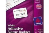 Avery White Adhesive Name Badges 8395 Template Avery White Name Badge Label 2 1 3 Quot X 3 3 8 Quot 8up 20