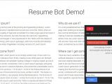 Aws Basic Resume Resumebot Develop Serverless Chatbot In Minutes for Your