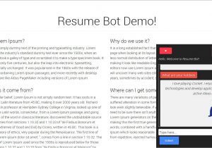 Aws Basic Resume Resumebot Develop Serverless Chatbot In Minutes for Your