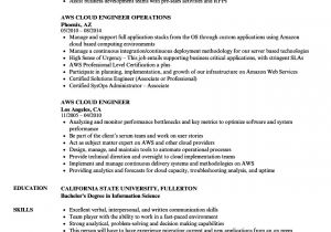 Aws Fresher Resume format Aws Cloud Engineer Resume Samples Velvet Jobs