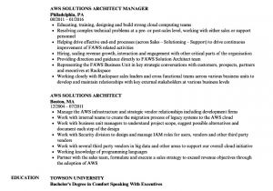 Aws Fresher Resume format Aws solutions Architect Resume Samples Velvet Jobs
