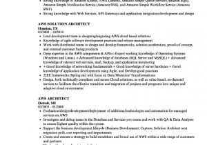 Aws Sample Resumes Aws Architect Resume Samples Velvet Jobs