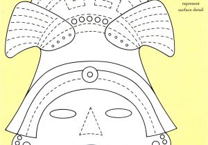 Aztec Mask Template Free Coloring Pages Of Aztec Inca Maya