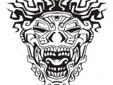 Aztec Mask Template Print Adult Mask Inspiration Inca Mayan Aztec 3 Coloring