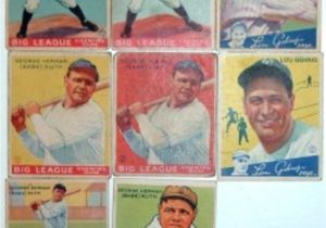 Babe Ruth Farewell Speech Baseball Card by the Numbers Vintage Baseball Card Prices Vs Stock