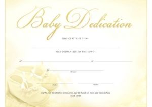 Baby Blessing Certificate Template Printable Baby Dedication Certificate Baby Dedication