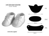 Baby Bootie Fondant Template 6 Best Images Of Printable Template Baby Booties Baby