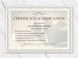 Baby Dedication Certificate Template Baby Dedication Certificate Template for Word Free Printable