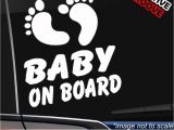 Baby On Board Template Foot Print Baby On Board Vinyl Sticker for Window or