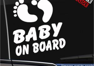 Baby On Board Template Foot Print Baby On Board Vinyl Sticker for Window or