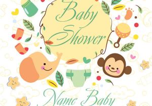 Baby Shower Flyer Template 9 Baby Shower Flyers Psd Word Ai Eps Vector formats