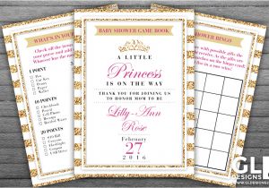 Baby Shower Game Booklet Template Princess Baby Shower Games Game Book Cover Gldesigns 2 Go