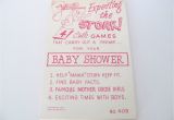 Baby Shower Game Booklet Template Vintage Baby Shower Games 1960 39 S Expecting the Stork Baby