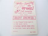 Baby Shower Game Booklet Template Vintage Baby Shower Games 1960 39 S Expecting the Stork Baby