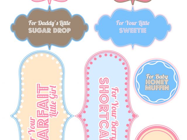 Baby Shower Label Template for Favors 6 Best Images Of Printable Baby ...