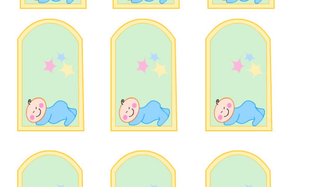 Baby Shower Label Template for Favors Free Printable Baby Girl Boy Baby ...