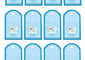 Baby Shower Label Template for Favors Free Printable Baby Shower Favor Tags Template Wedding