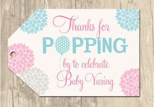 Baby Shower Label Template for Favors Ready to Pop Popcorn Template Www Imgkid Com the Image