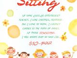 Babysitter Flyers Template 17 Babysitting Flyer Designs Examples Psd Ai Word