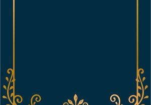Background for An Invitation Card Golden Vintage ornament Frame Vector Free Image by