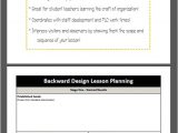 Backwards by Design Lesson Plan Template Backward Design Lesson Plan Template Models Student
