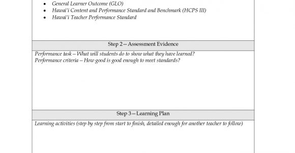 Backwards by Design Lesson Plan Template Backward Planning Template Backward Design Lesson Plan